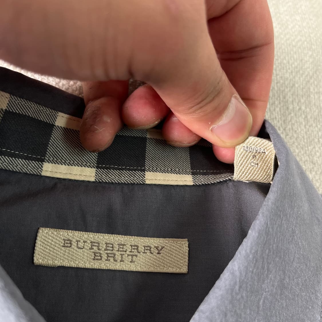 95 버버리 기마로고 코튼 셔츠 상품이미지4