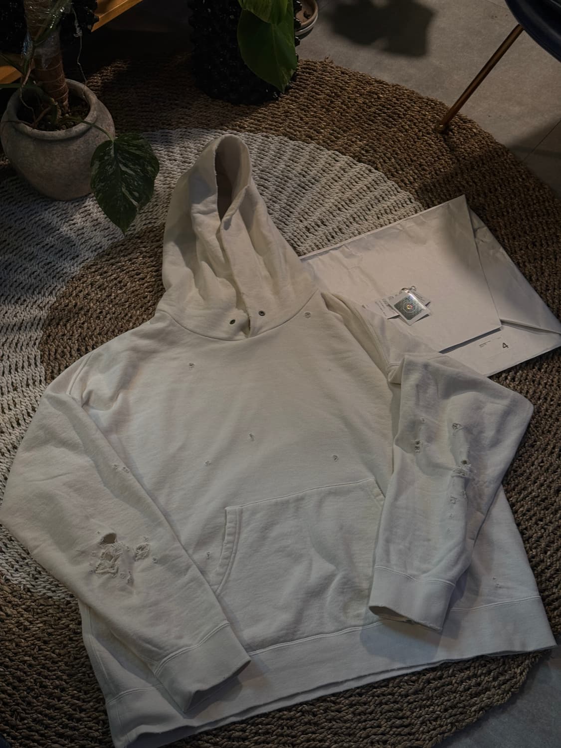 비즈빔 AMPLUS hoodie P.O crash 4 화이트 상품이미지1