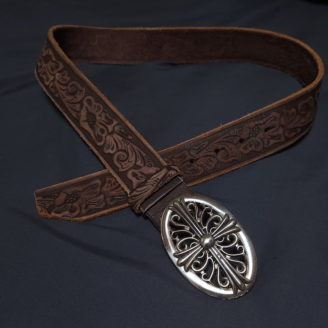 빈티지 웨스턴 레더 벨트 상품이미지1