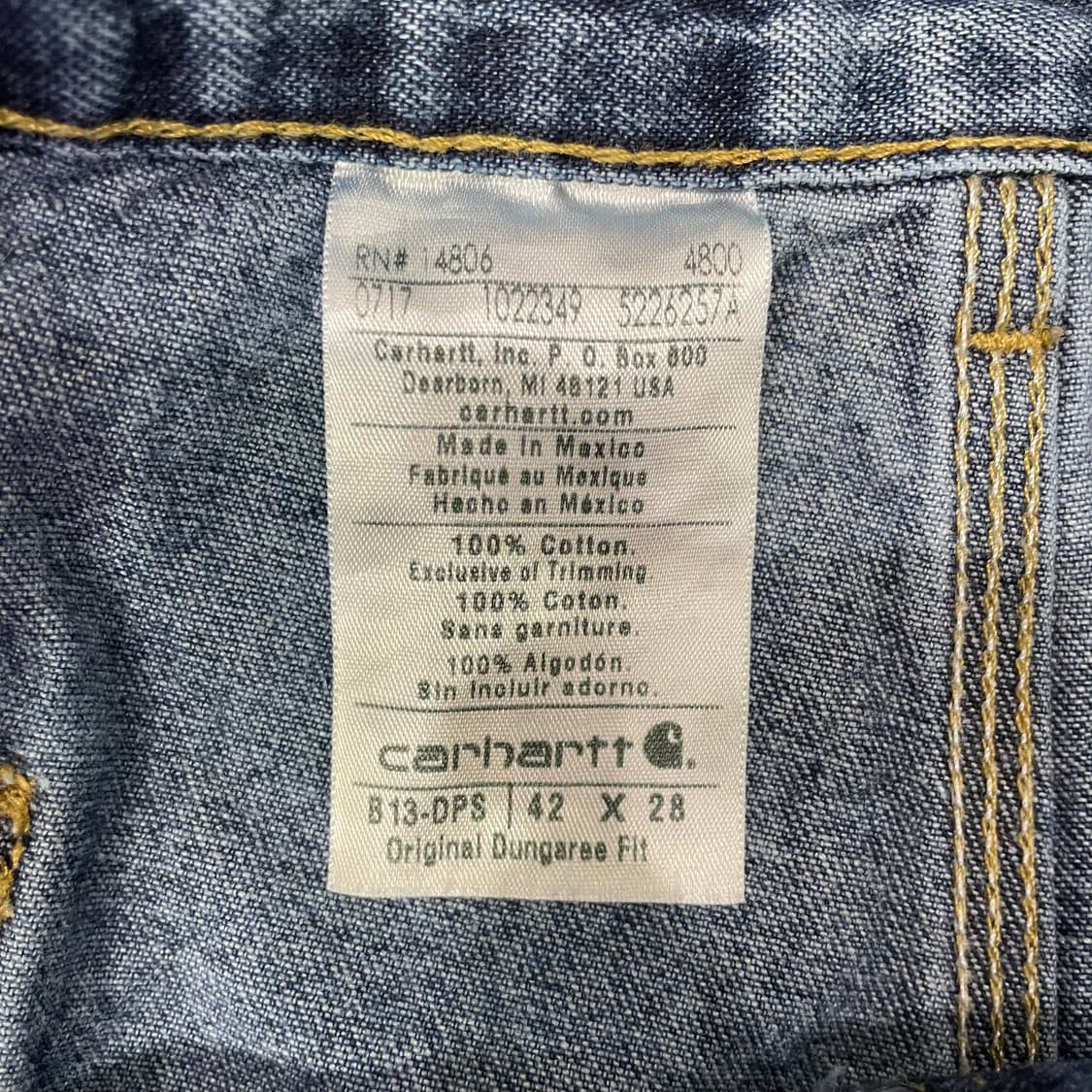 (42) Carhartt 칼하트 컷오프 데님 반바지  상품이미지2