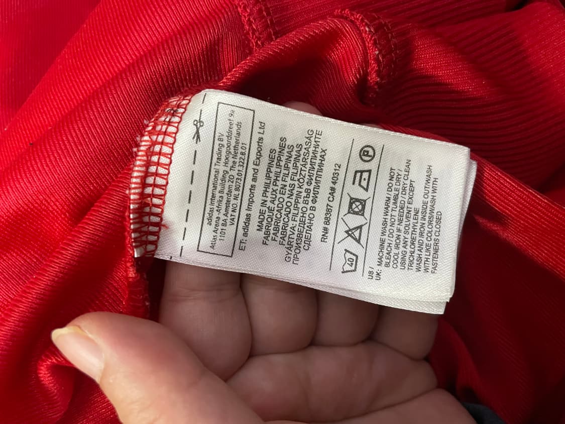 아디다스 레드 파이어버드 트랙탑 져지 2xl 3xl 자켓 흰빨 집업 상품이미지5