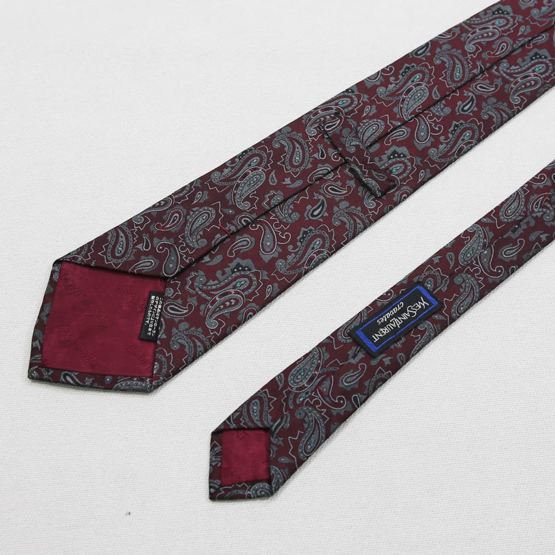 YSL 실크 페이즐리 넥타이 상품이미지4