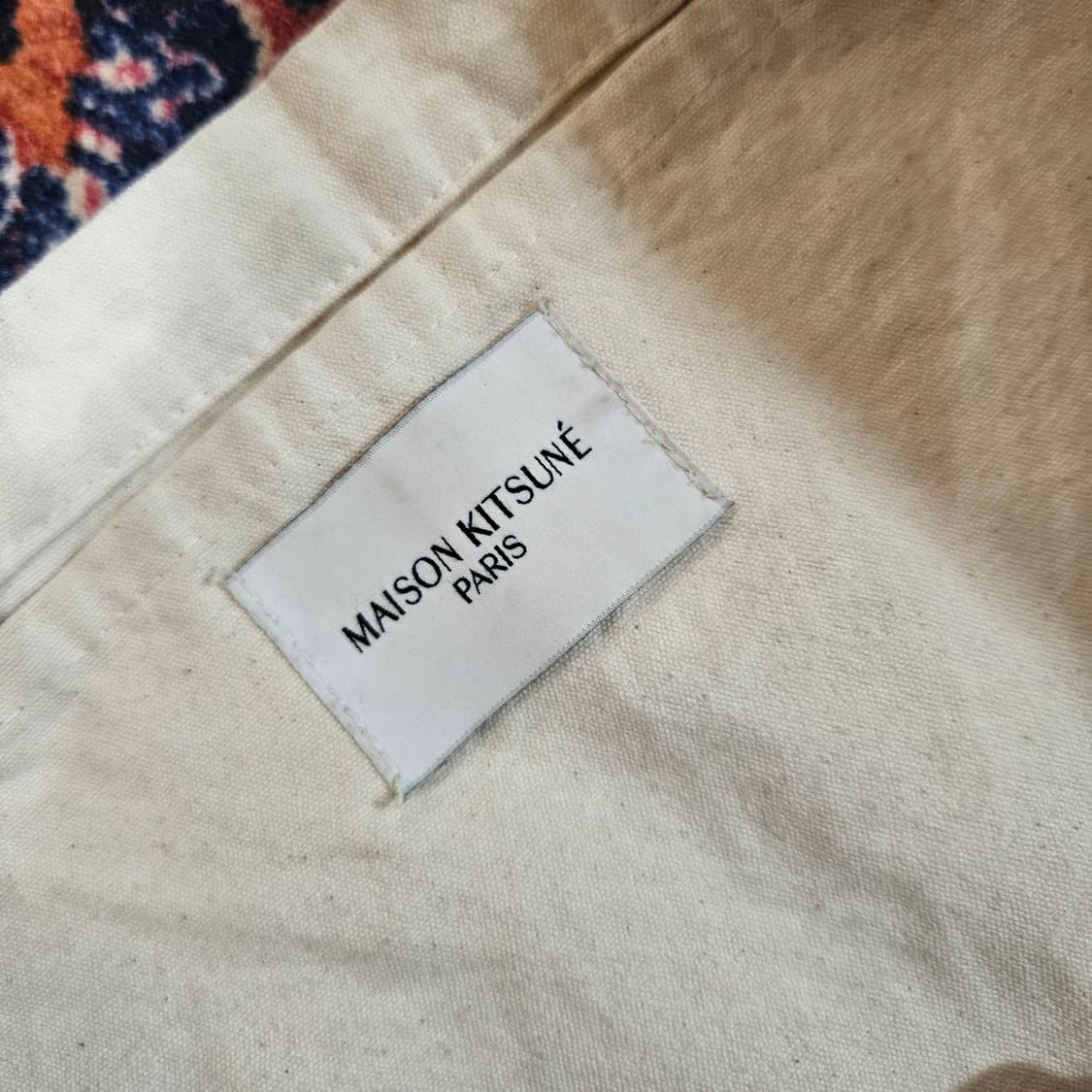 메종키츠네 폭스헤드 토트백 에크루 Free  상품이미지7