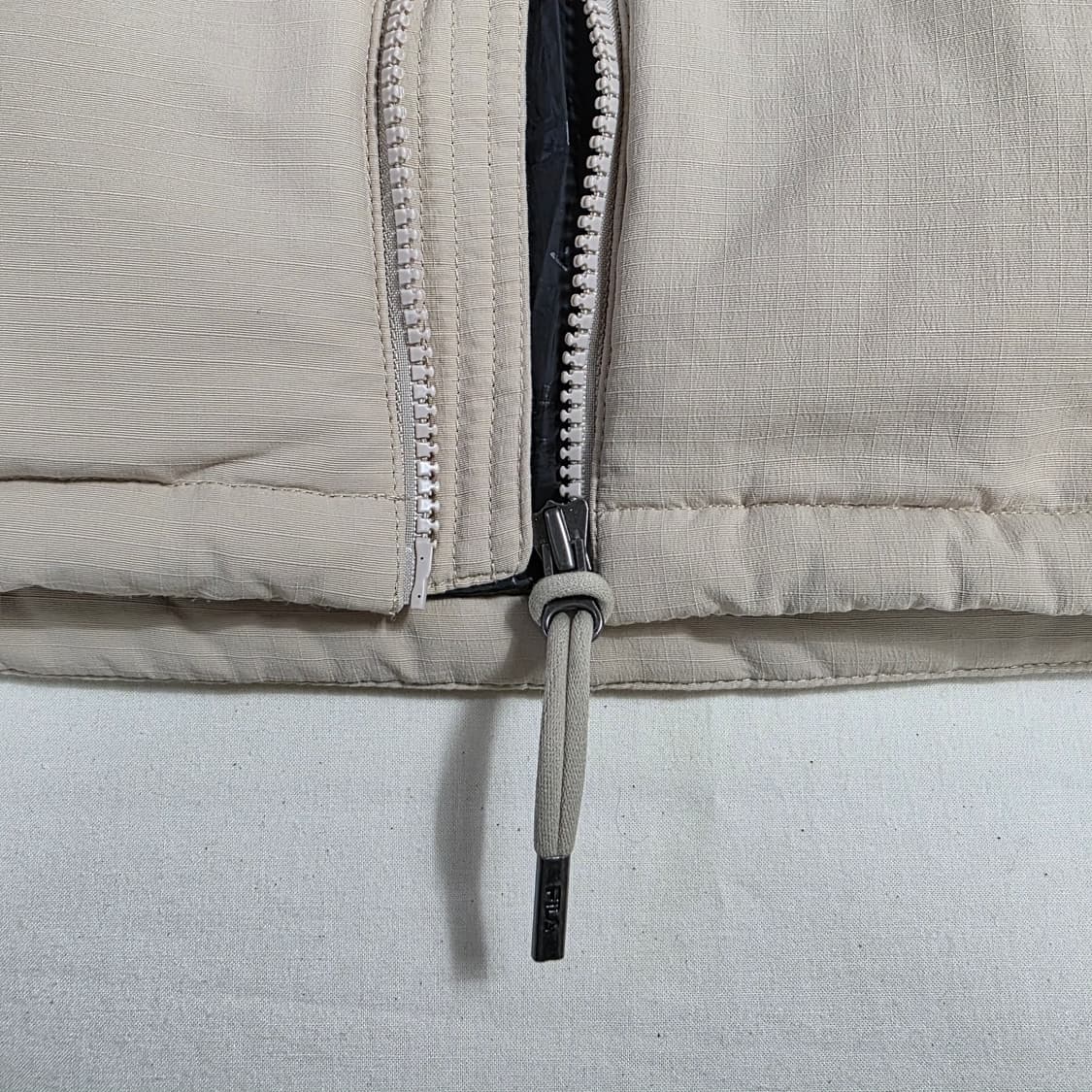 0787 휠라 다운 숏패딩 아이보리 베이지 투톤 100(L) 상품이미지5