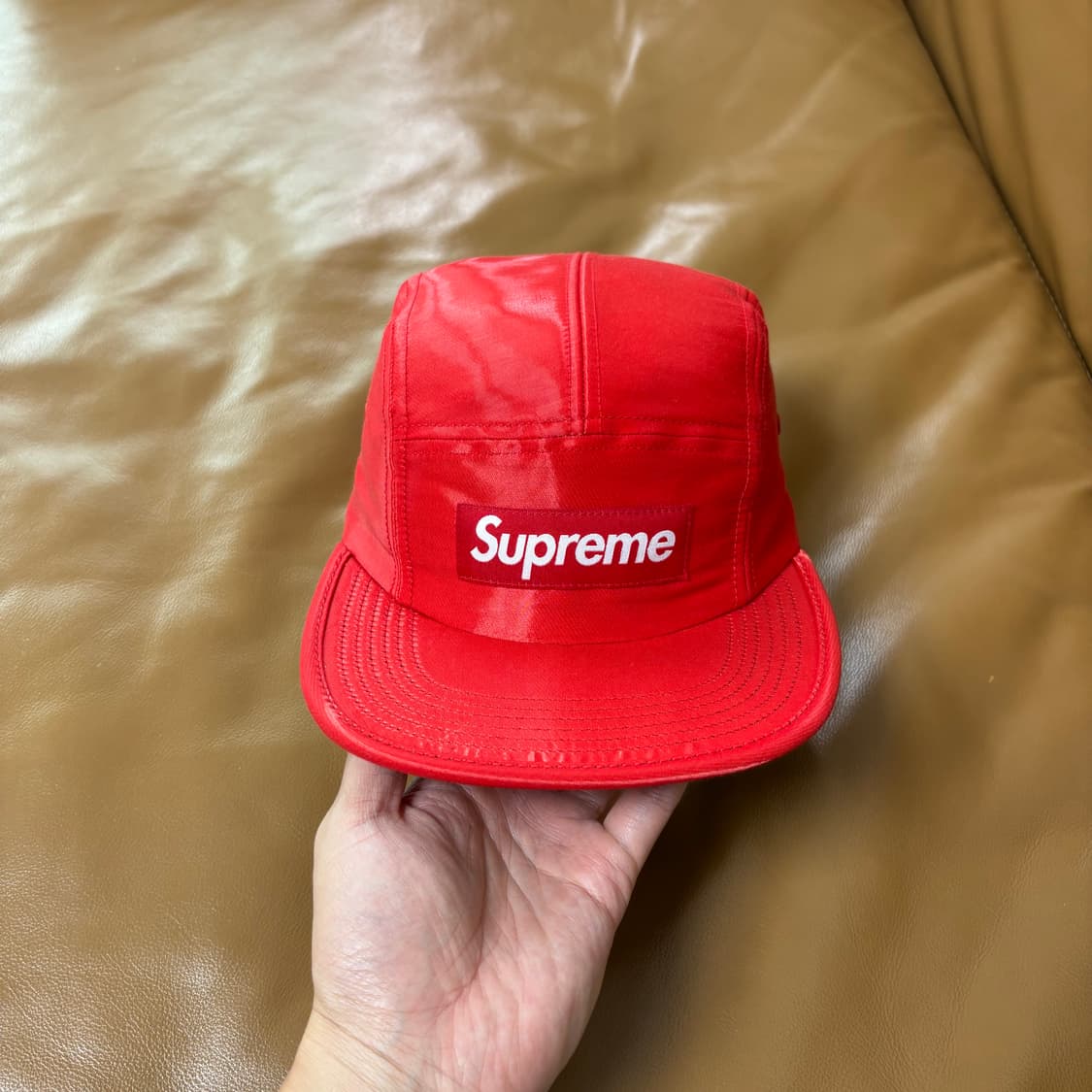 Supreme 슈프림 실크 레드 캠프캡 모자 (Silk Red) 상품이미지2
