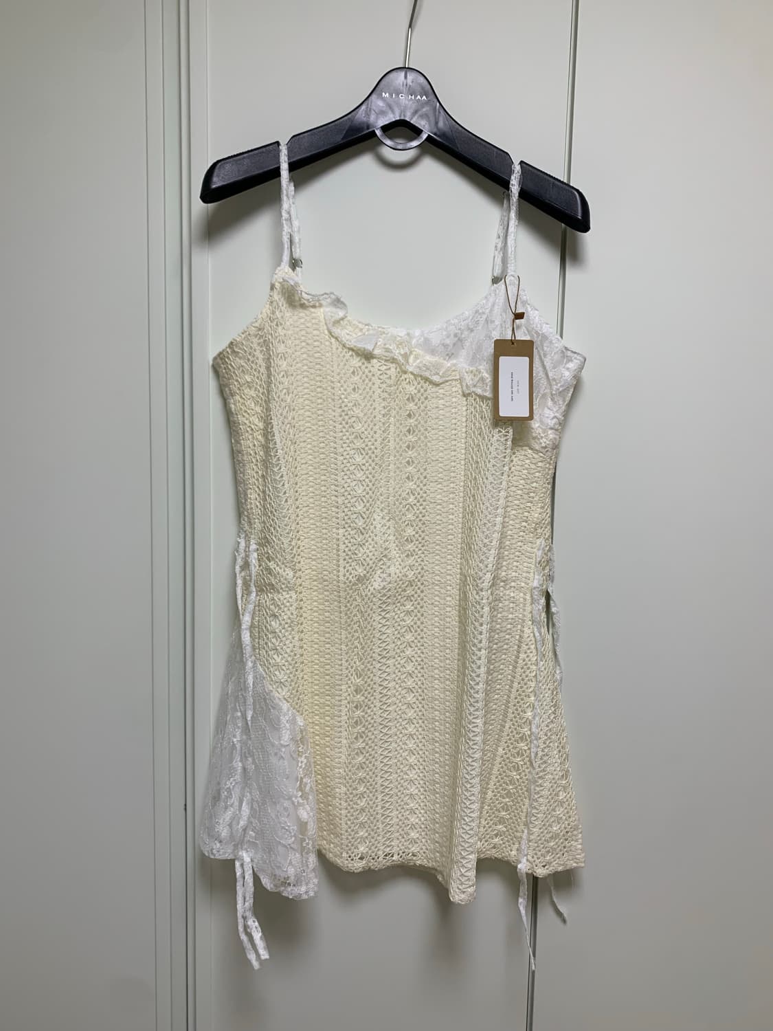 새상품) 그린씨 페어리 레이스 셔링 원피스 상품이미지4