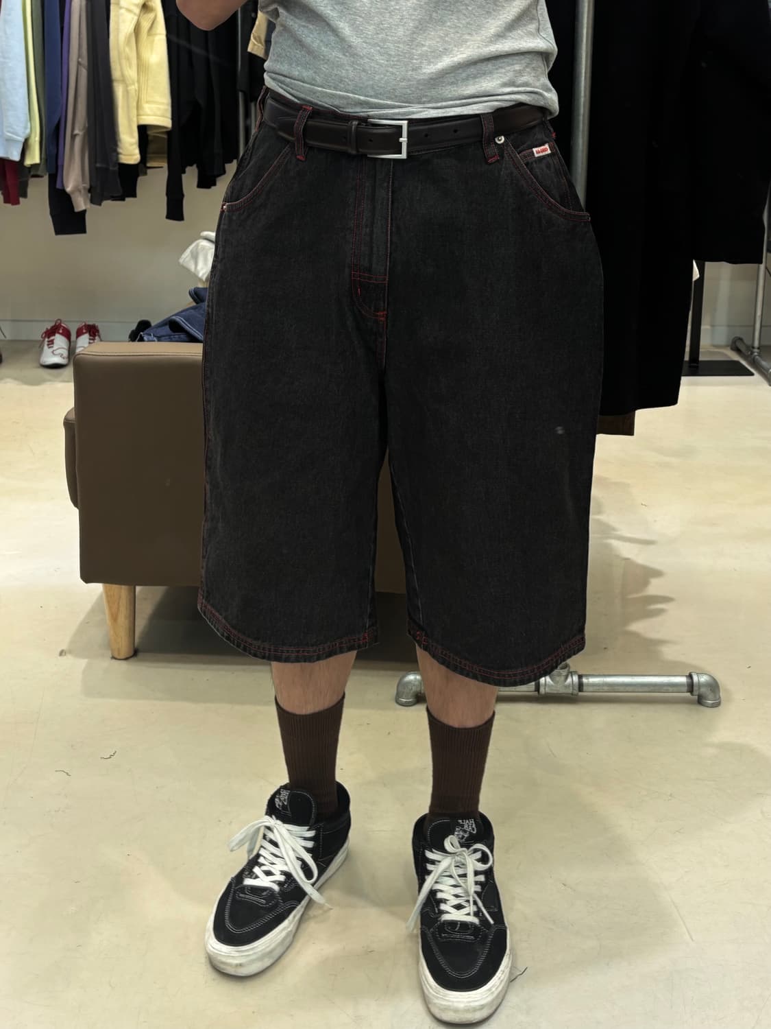 CHED-DA 데님 버뮤다 팬츠 상품이미지8