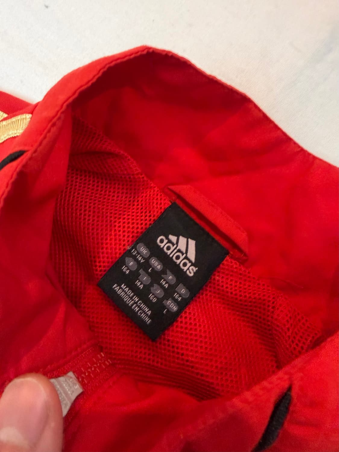 해외한정) 아디다스 10-11 AC밀란 바람막이 레드 상품이미지4