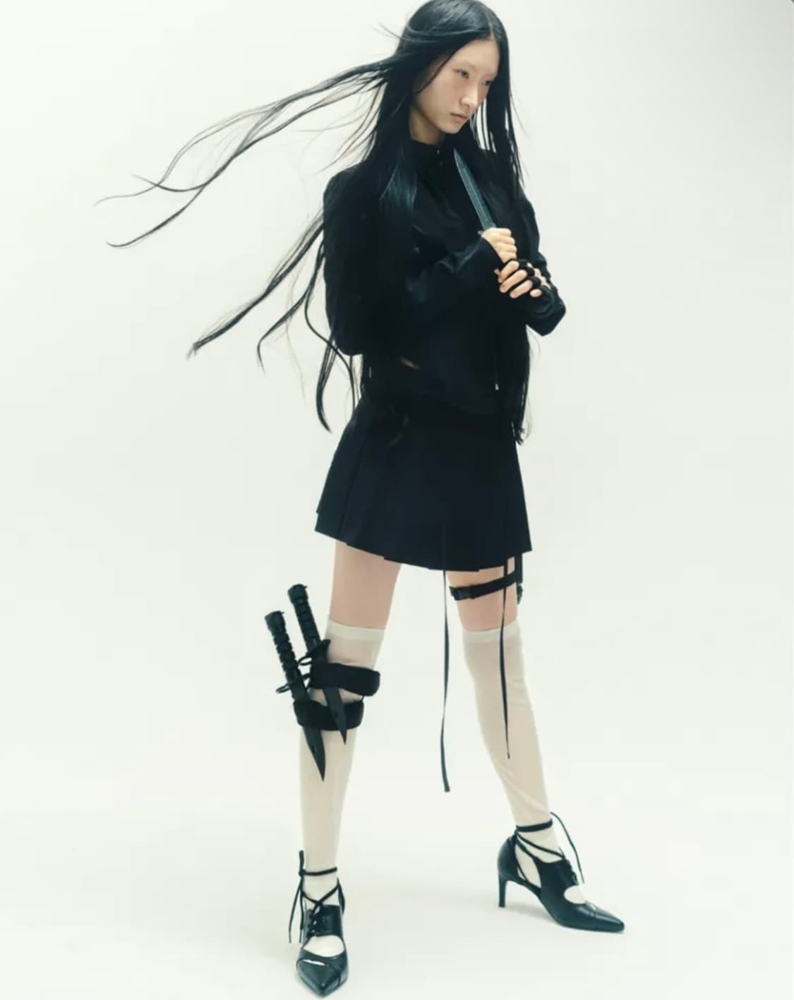 오호스 멀티스트랩 스틸레토 힐 multi strap stiletto 상품이미지4