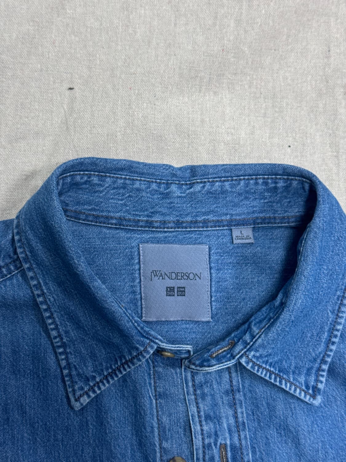 유니클로 x jw앤더슨 재팬 데님셔츠 L 상품이미지4