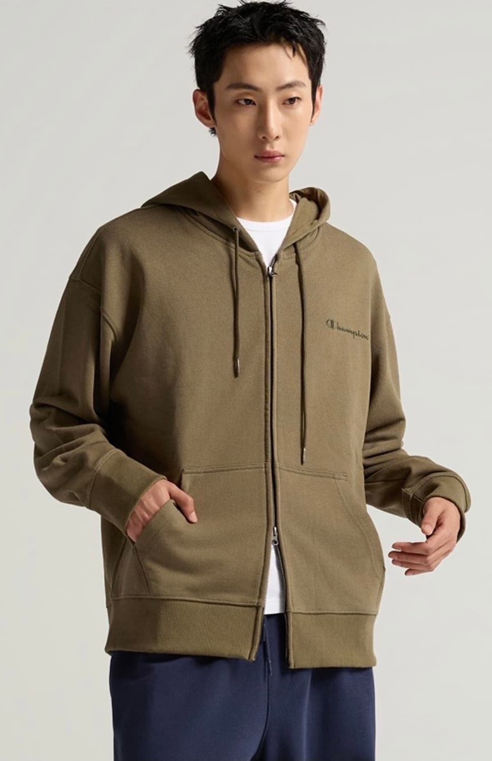 챔피온 스몰 로고 후드집업 (s) 상품이미지1