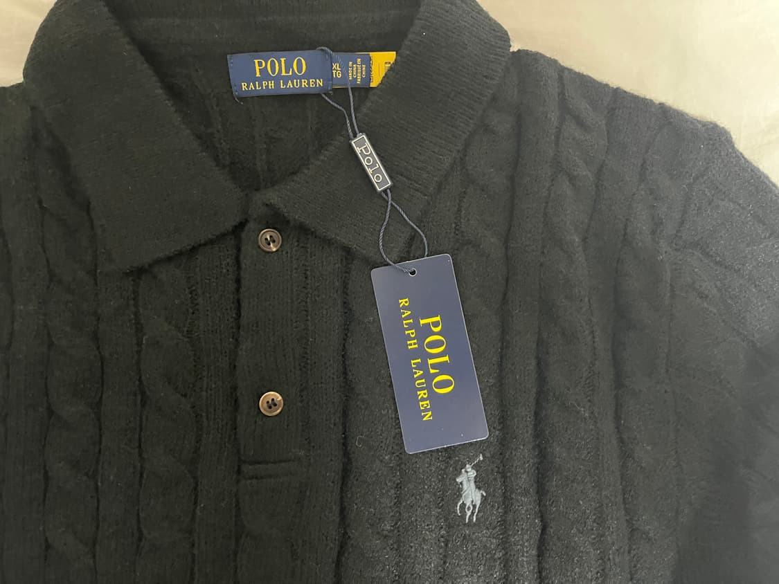 폴로 케이블 니트 울 캐시미어 스웨터 상품이미지3