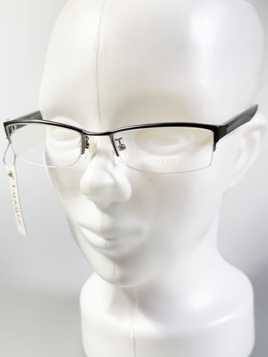 LUXURY OCCHIALI 반무테 스퀘어 메탈 빈티지 안경 상품이미지8
