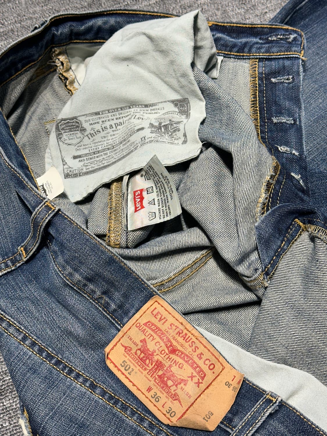LEVI’s 501 W36 L30 상품이미지3
