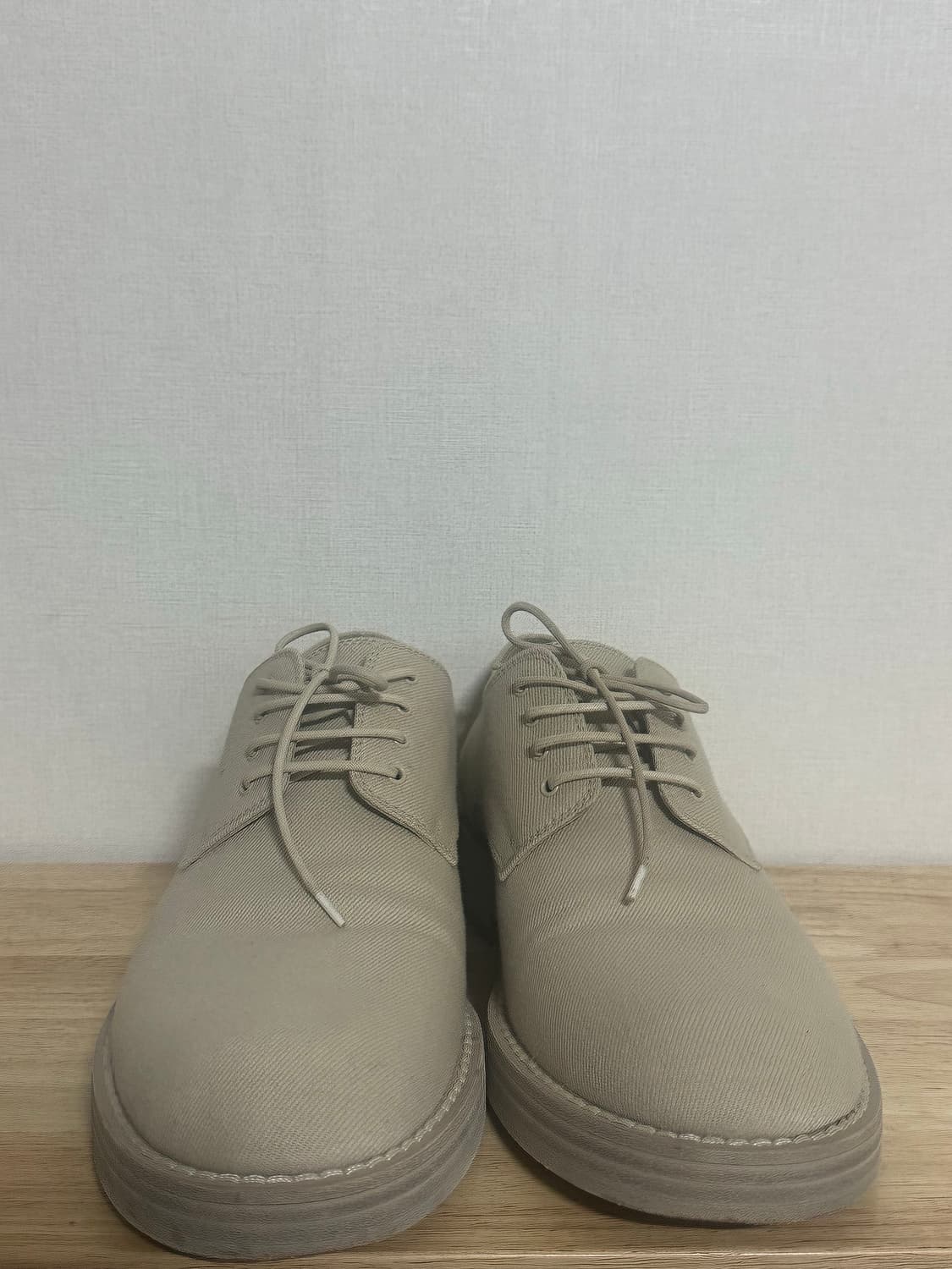 Beige Olivier Lace Up Loafers (43) 상품이미지4