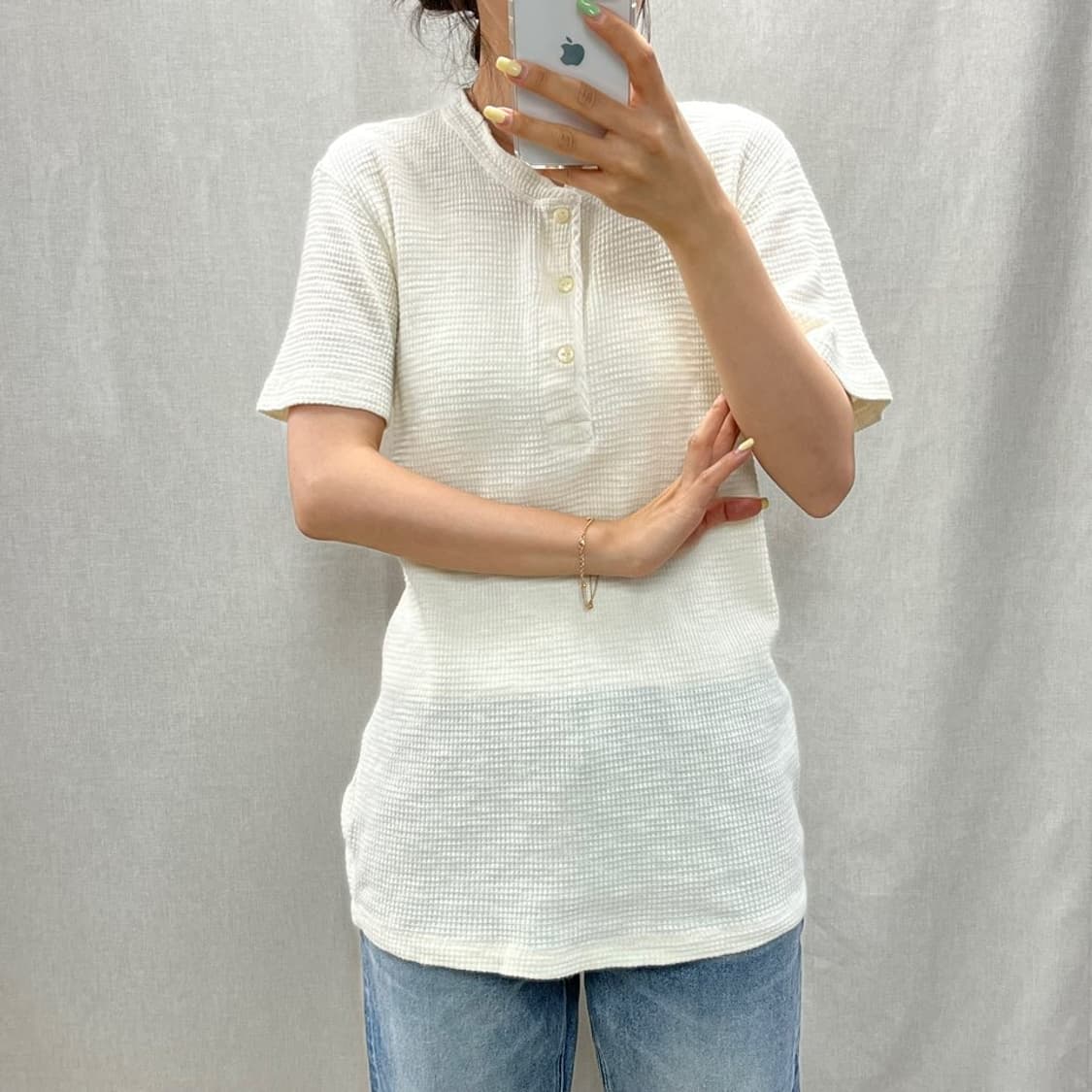 RRL 더블알엘 와플 헨리넥 티셔츠/#3865 상품이미지3