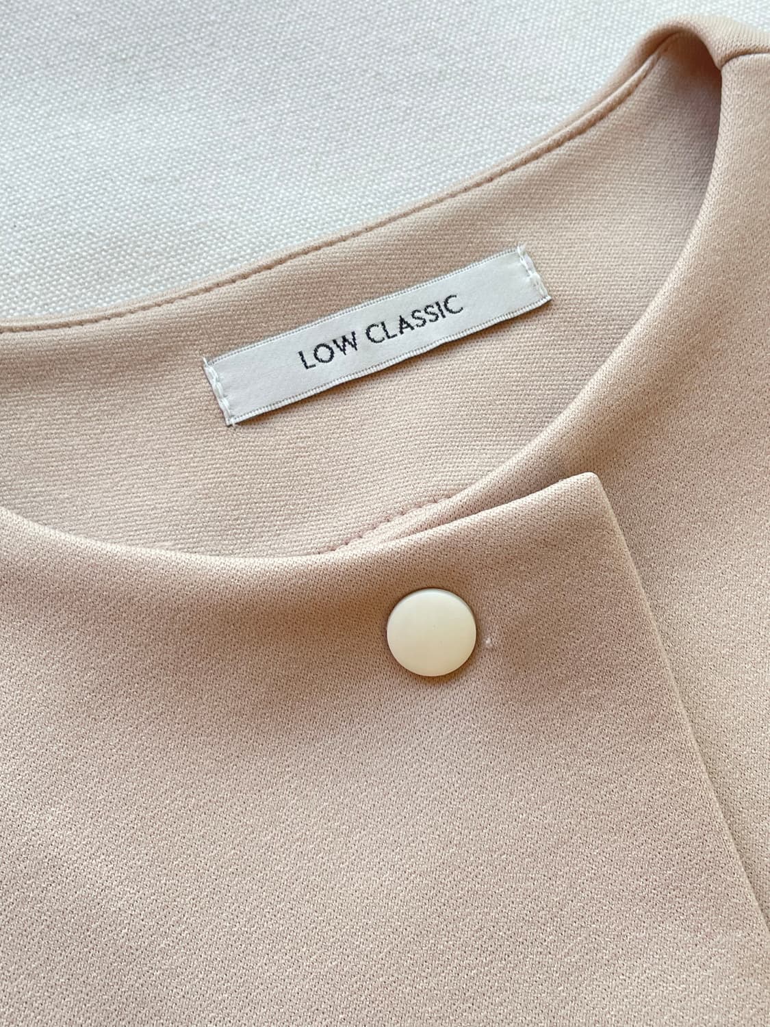 로우클래식 LOW CLASSIC STUCK 레터링 자켓 원피스 반팔 상품이미지5