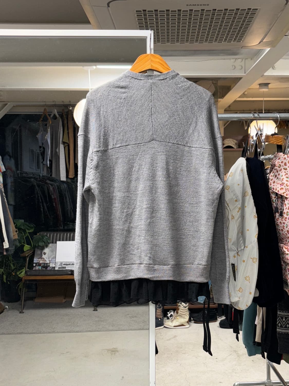 스나오 쿠와하라 도트 프릴 가디건 상품이미지2