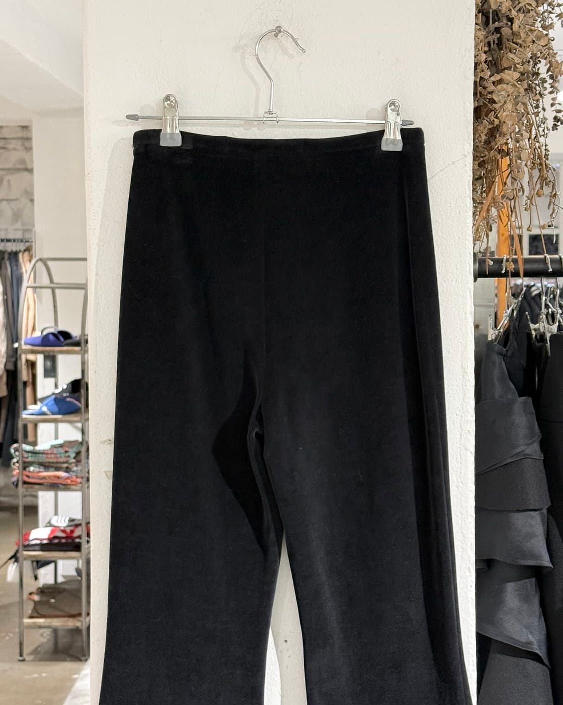 알렉산더 왕 블랙 벨벳 플레어 부츠컷 팬츠 상품이미지5