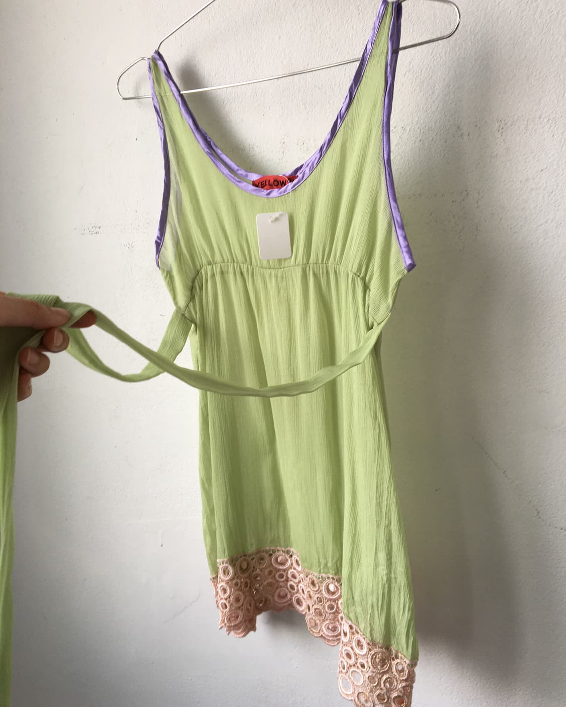 Punching point tied sleeveless 상품이미지4