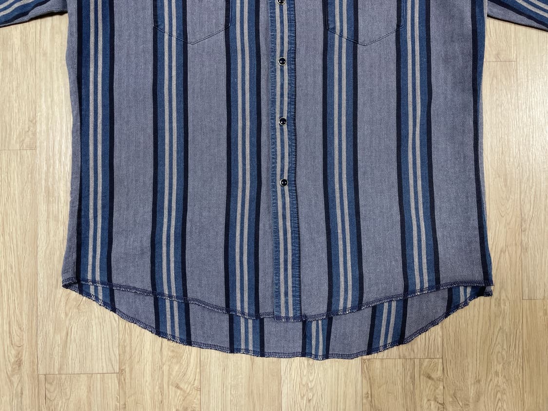 105) 80's 랭글러 헤링본 웨스턴셔츠(RRL&LVC&폴로) 상품이미지6