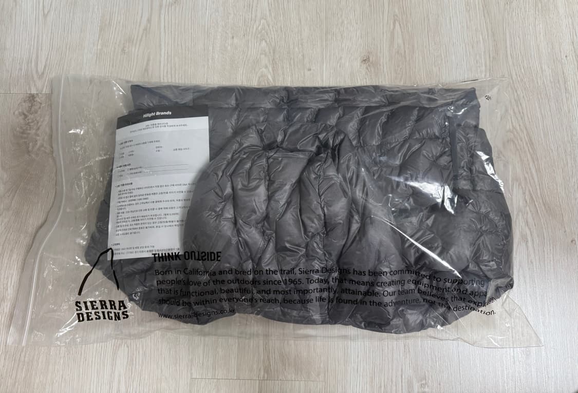 시에라디자인 하프돔 경량패딩 L사이즈 새상품 상품이미지6