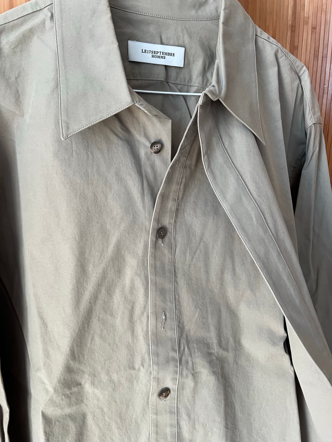 LE17SEPTEMBRE HOMME 라운드 라인 레이어드 셔츠 상품이미지4