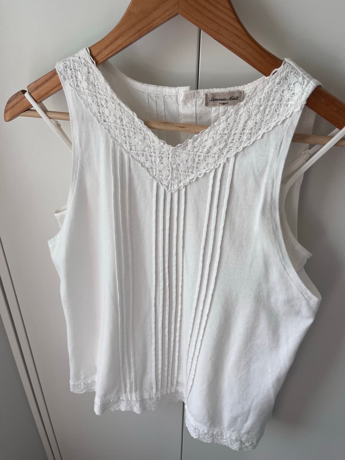 Samansa mos2 사만사모스 레이스 핀턱 주름 슬리브리스 상품이미지10