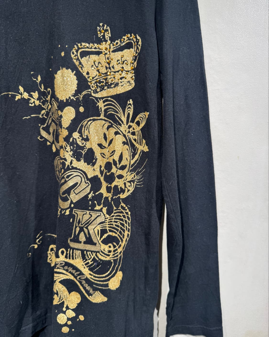 Vintage black long sleeve with crown   상품이미지2