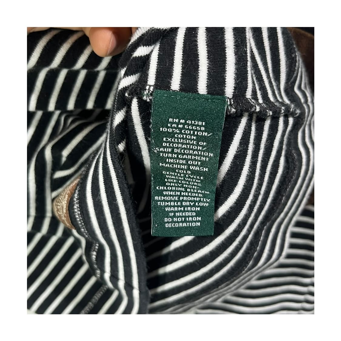 [LAUREN RALPH LAUREN] 엘보패치 스트라이프 롱슬리브 상품이미지6