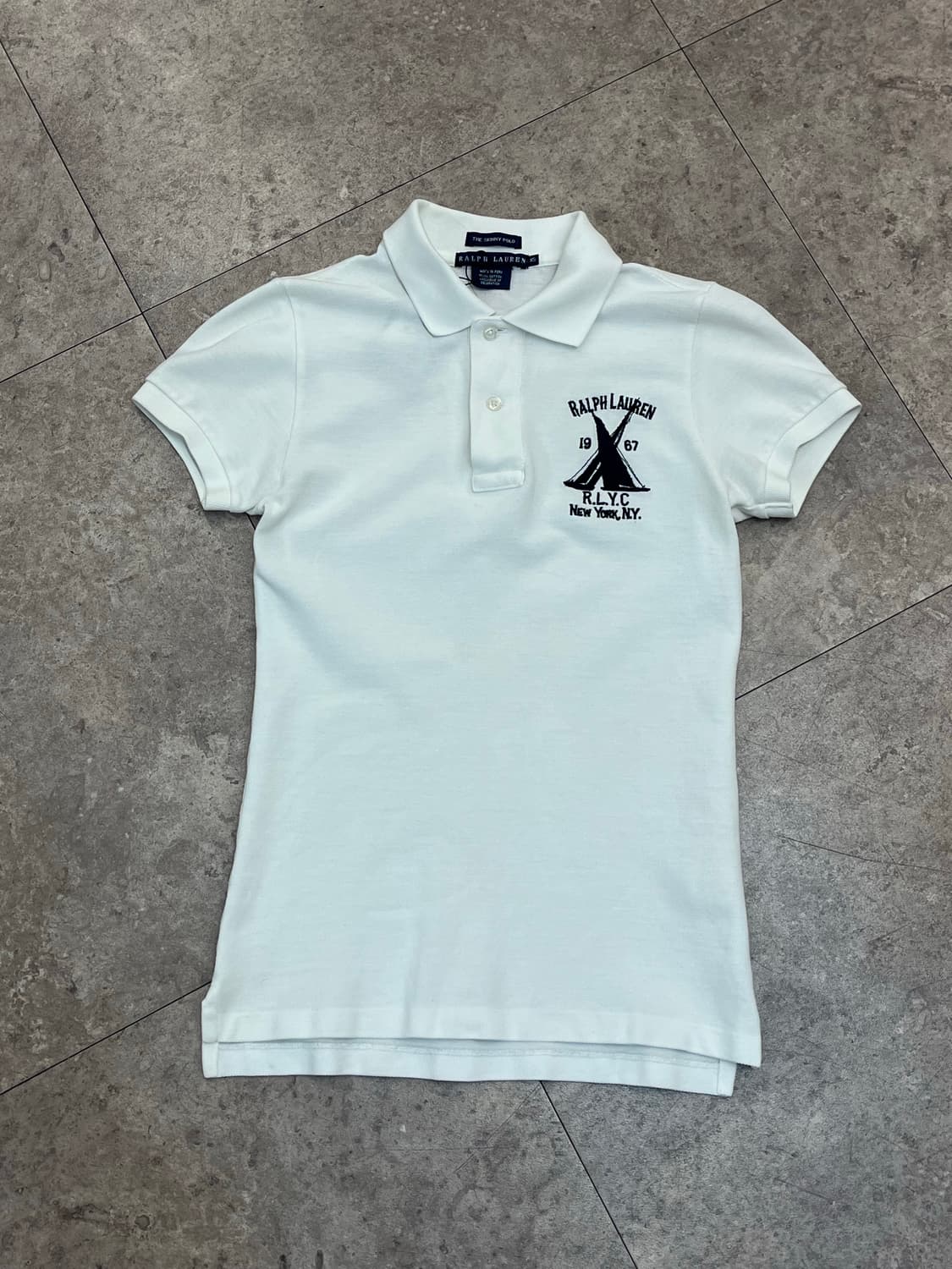 폴로 랄프로렌 반팔 카라티 화이트 XS #csz2745 상품이미지4