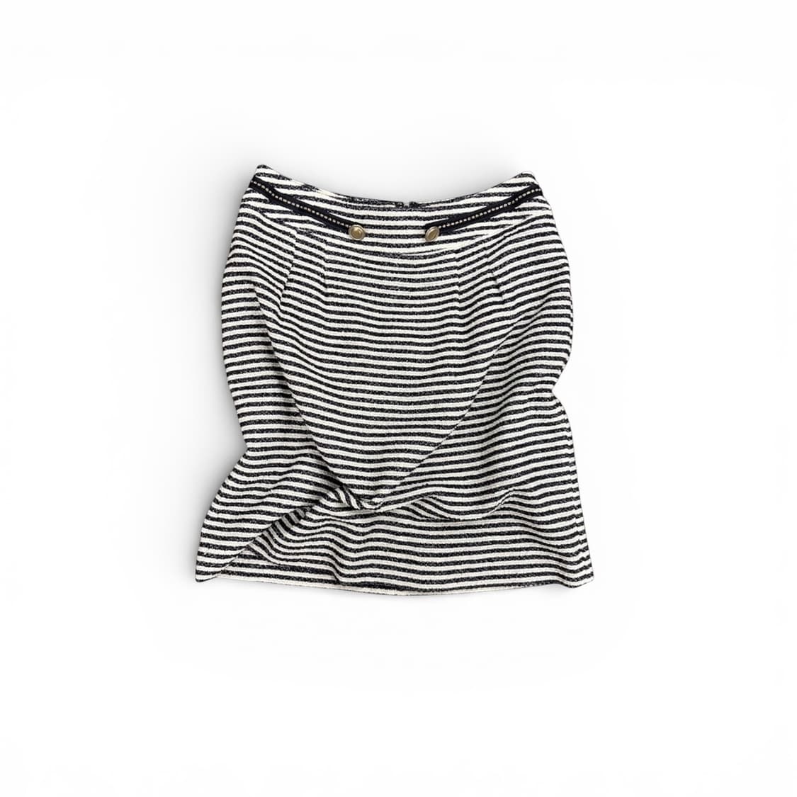 black stripe tweed skirt 상품이미지1