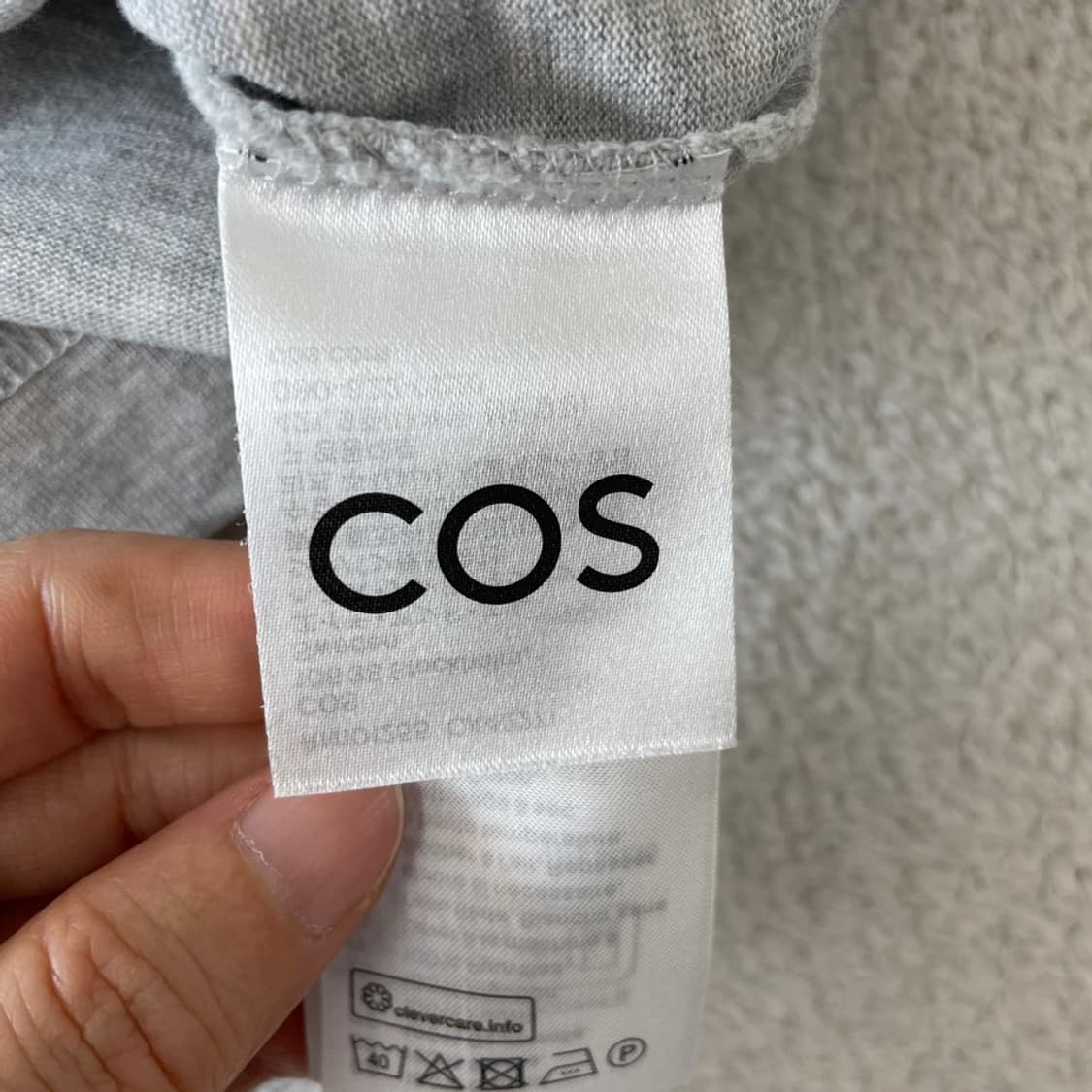 [S] COS 코스 여성 그레이 반팔티  상품이미지5