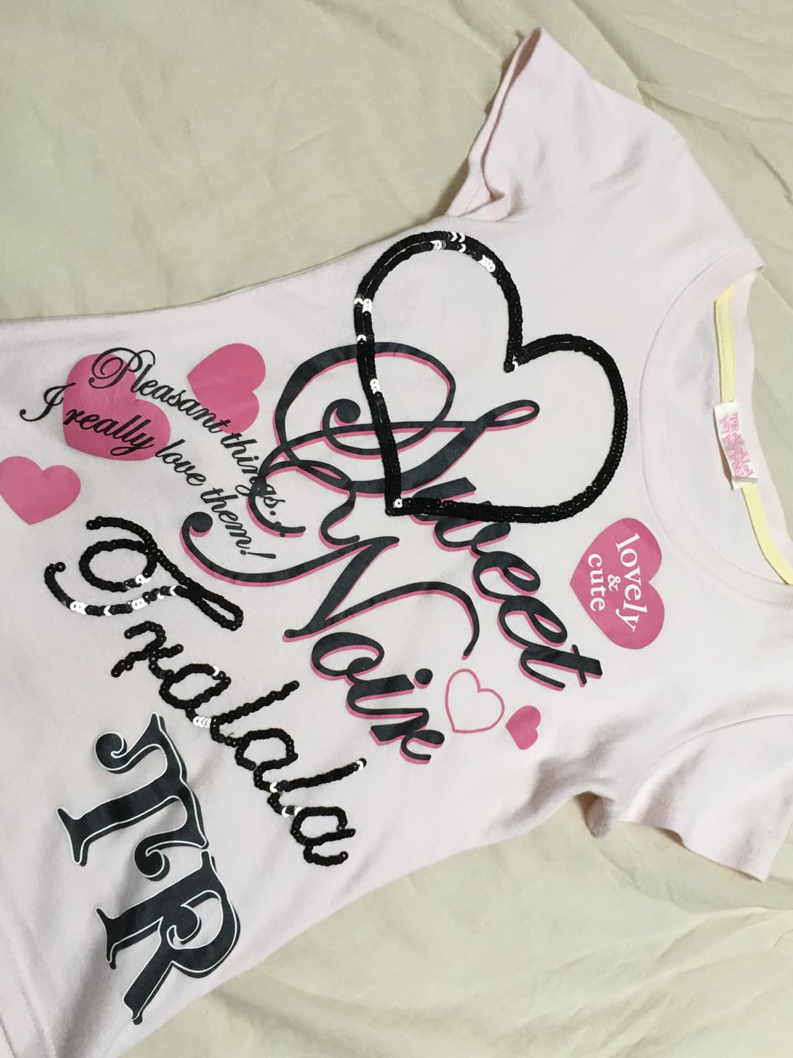 트랄랄라 TRALALA 레터링 반팔티 히메갸루 Y2K 상품이미지1