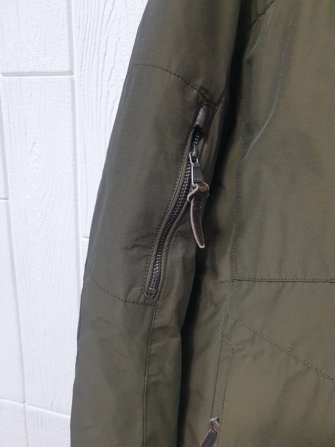 빈폴 남성 구스다운 패딩 100 다크카키 상품이미지6