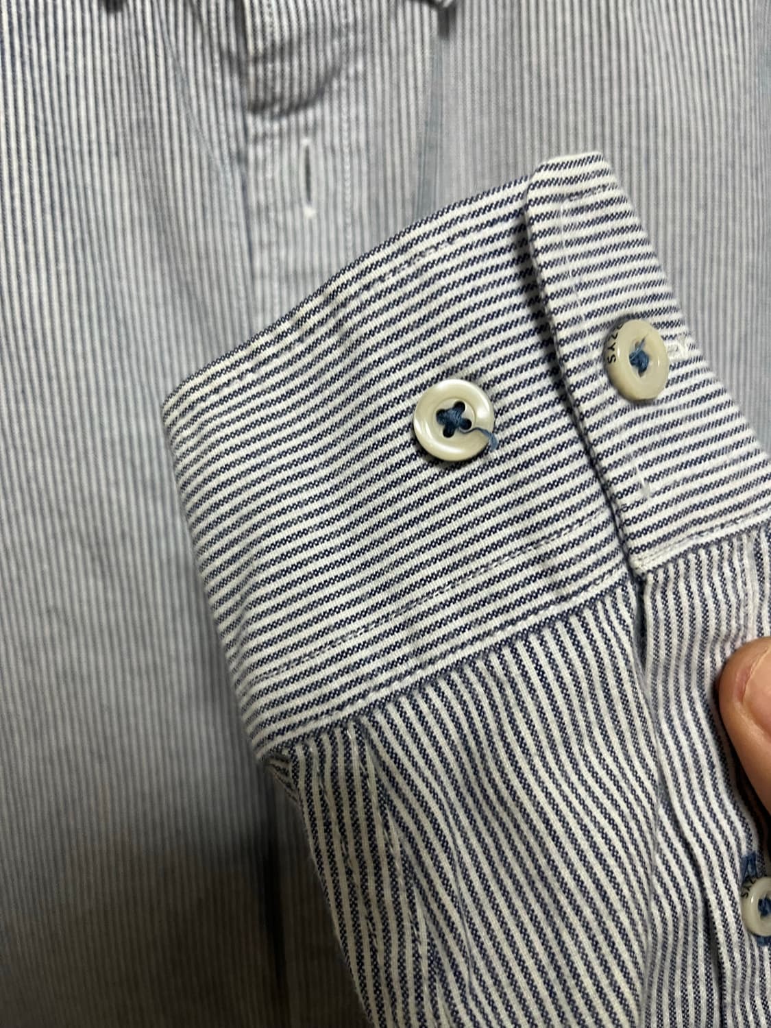 HAZZYS 헤지스 스트라이프 셔츠 M 상품이미지4