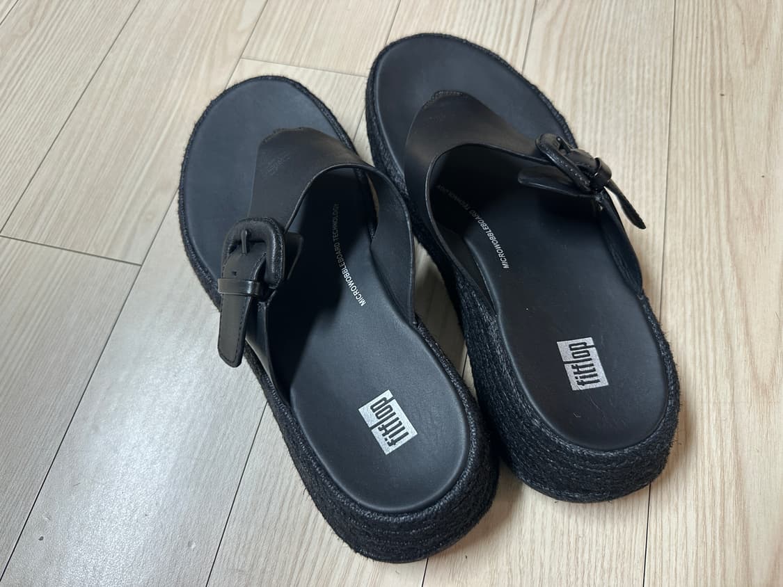 핏플랍 여성 블랙 플랫폼 샌들 245 상품이미지5