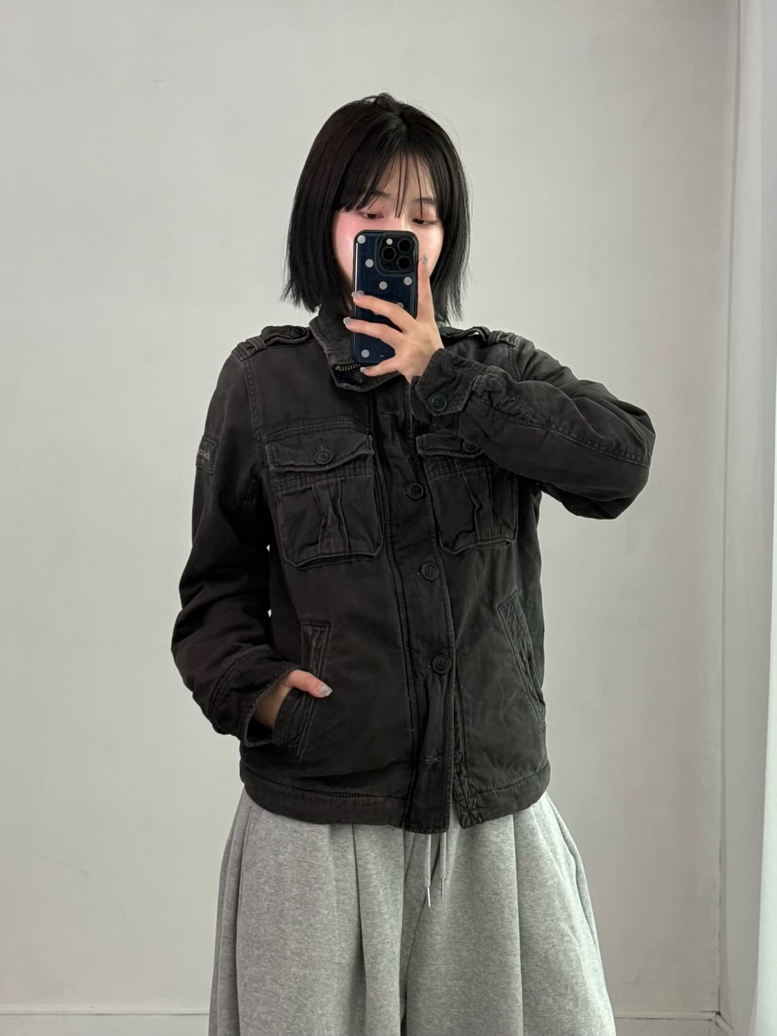 아베크롬비 차콜 자켓 상품이미지1