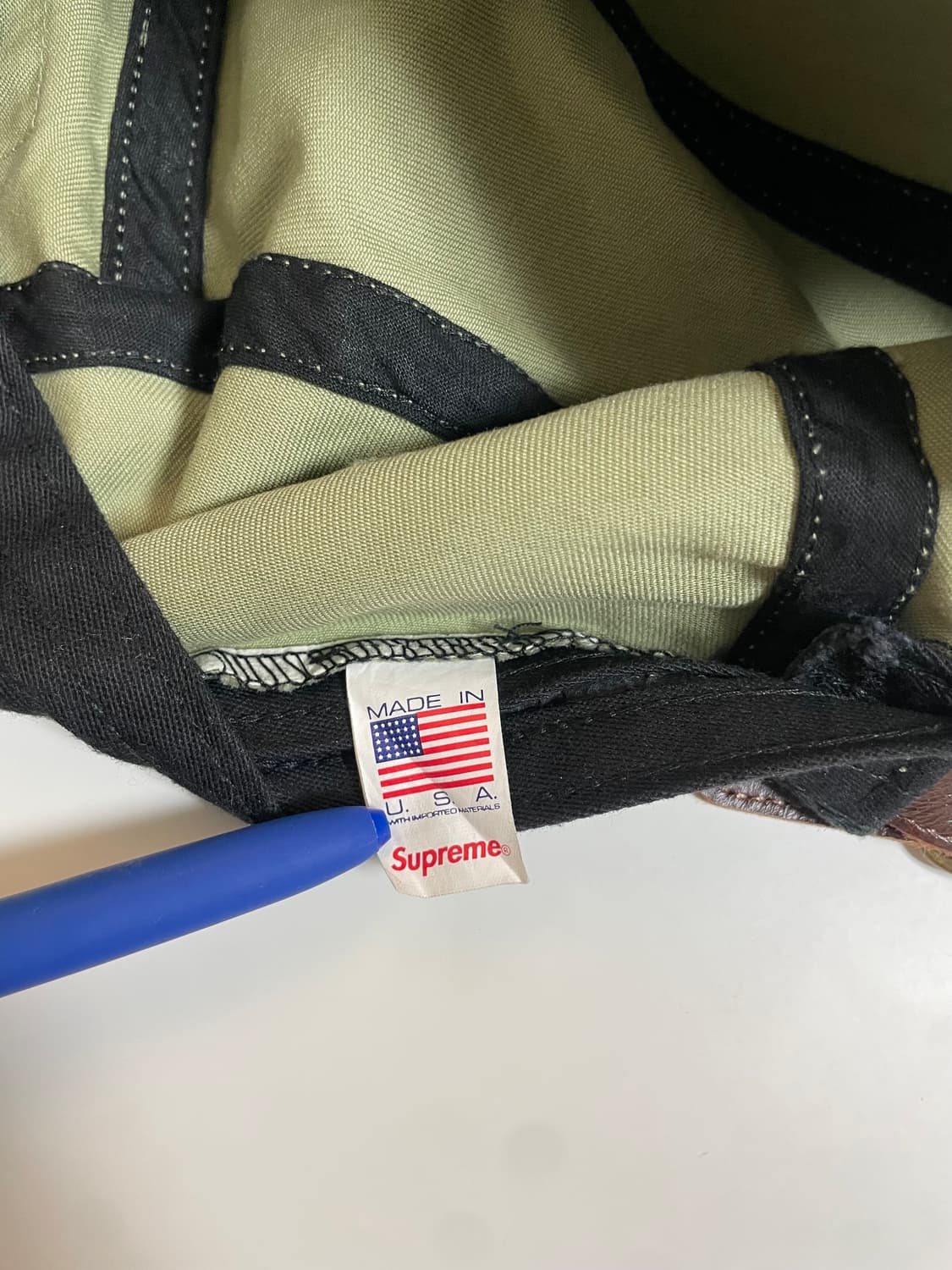 23ss) 슈프림 워시드 치노 트윌 캠프캡 올리브 상품이미지6
