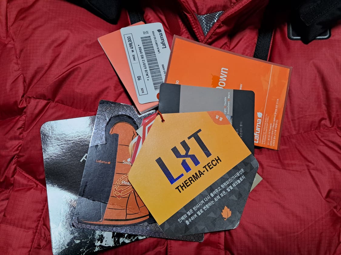 라푸마 800 패딩 남성90 새상품  상품이미지6