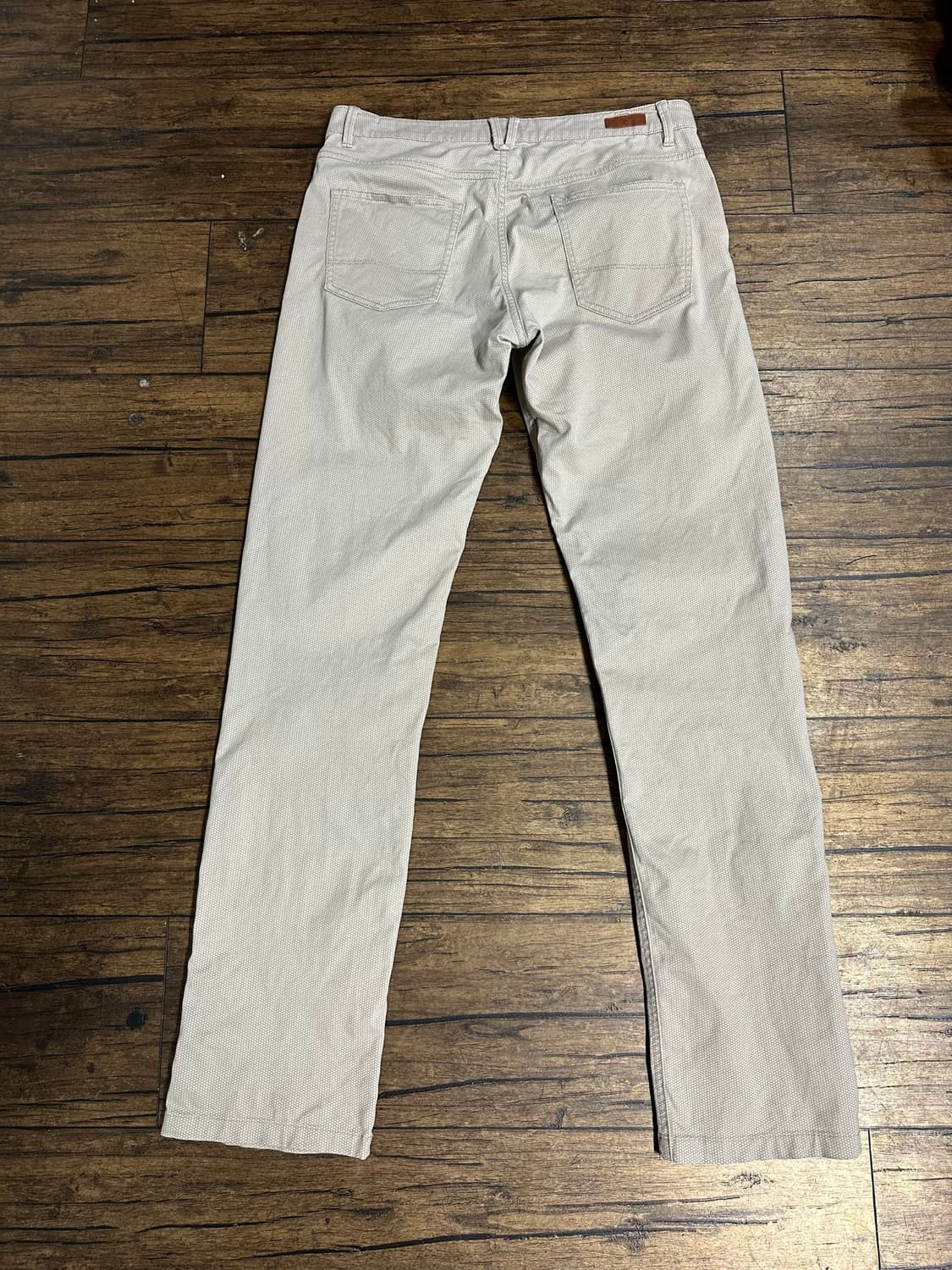마시모두띠(Massimo Dutti) 슬림핏 버즈아이 아이보리 팬츠 30 상품이미지6