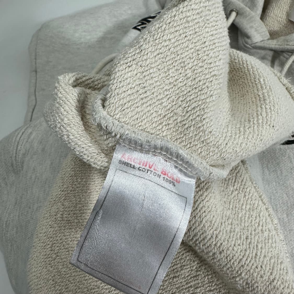 XL 아카이브볼드 멜란지그레이 오버핏 스웻후드티 상품이미지5