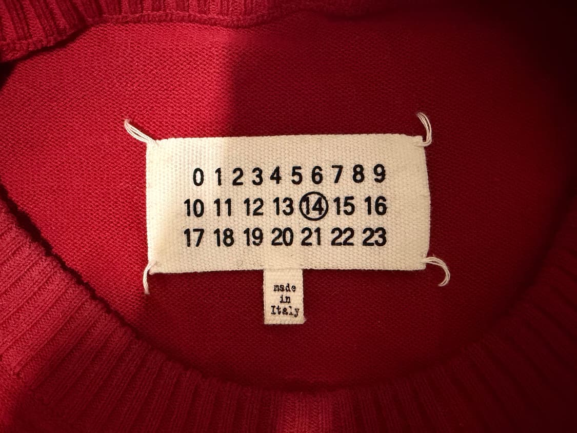 마르지엘라 엘보우패치 레드니트 L 상품이미지4