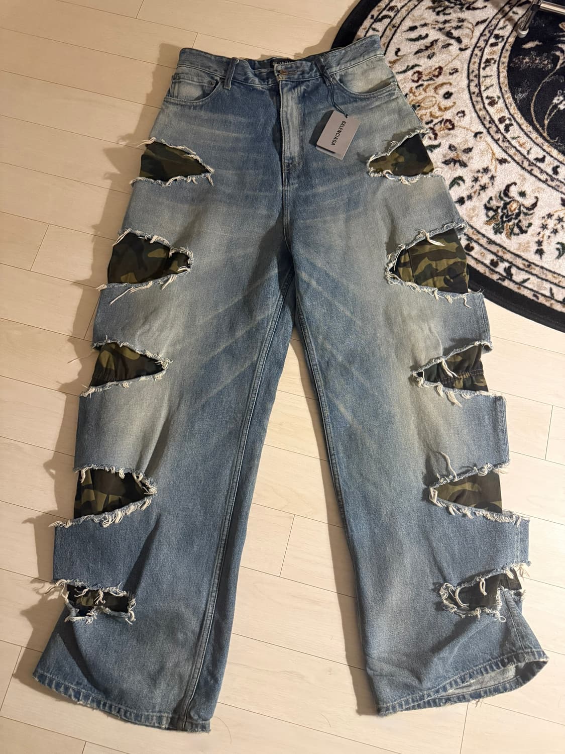 (S) 발렌시아가 카모슬래쉬 데님 상품이미지1