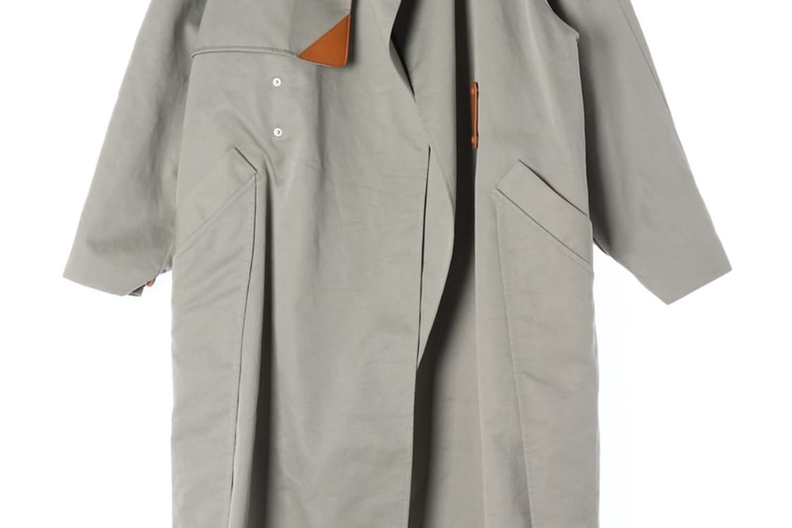 스포트막스 유니크 카라 디테일 코튼 트렌치코트 상품이미지4
