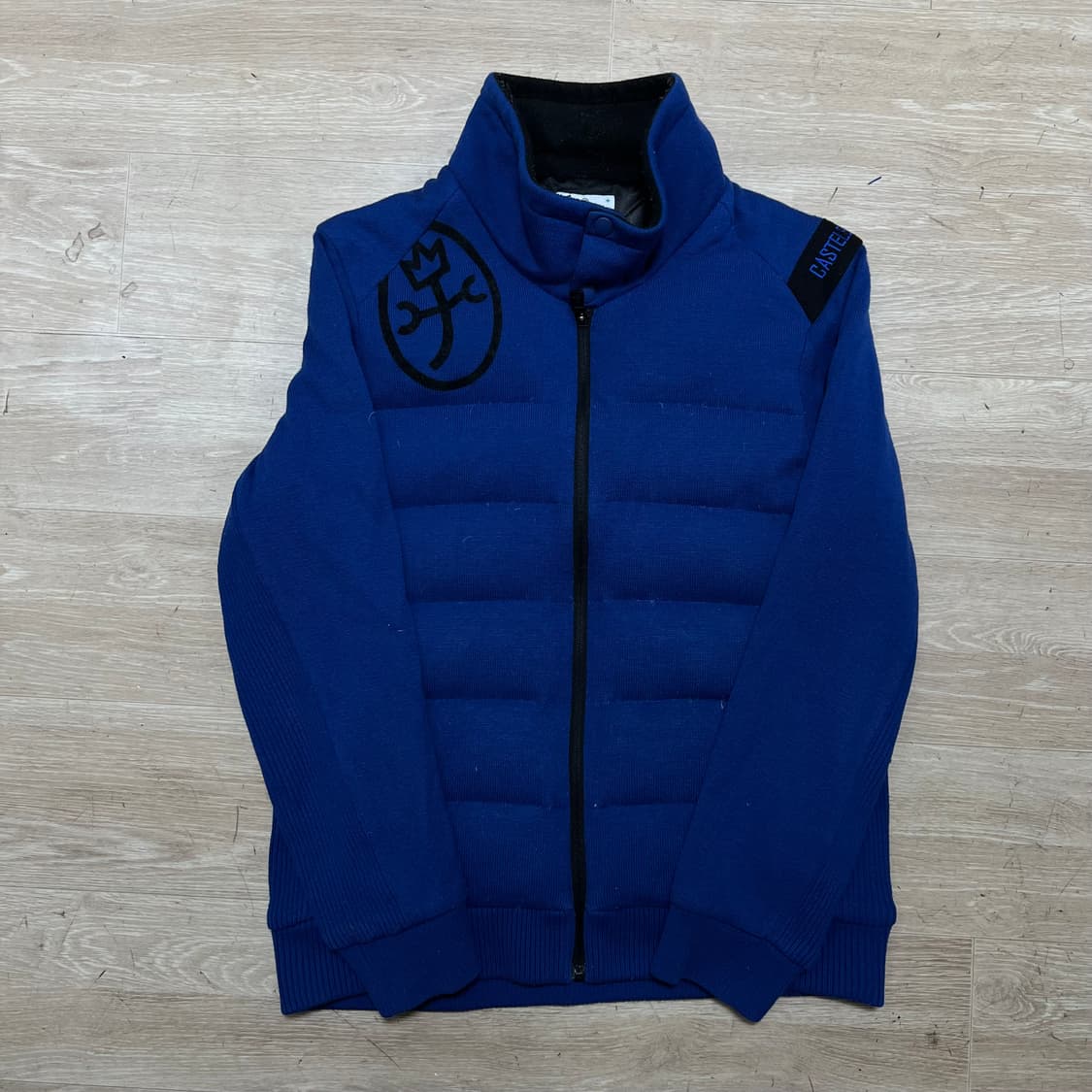 까스텔바작 골프웨어 덕다운 방풍 니트 패딩 점퍼 [블루] M/95 상품이미지1