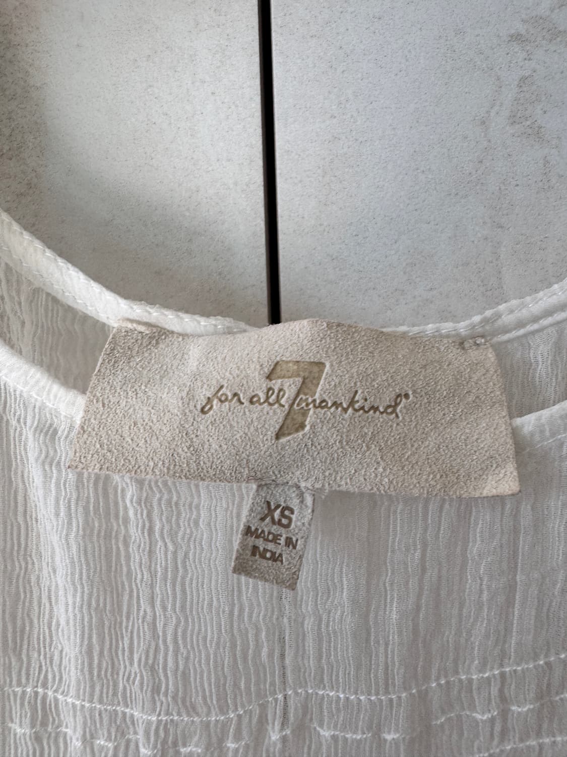 새상품 컨디션 7 For All Mankind 에스닉 화이트 블라우스 X 상품이미지7