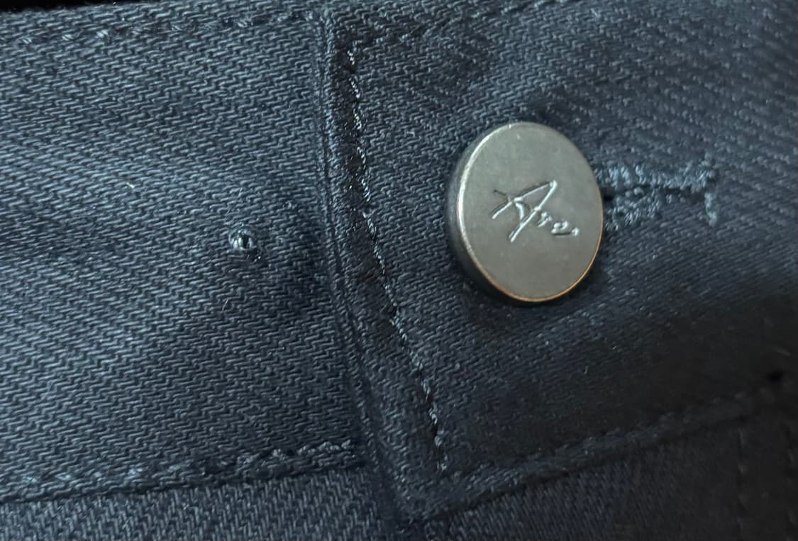 [4] 아르반 루터스 새깅 플레어 팬츠_솔리드 블랙 상품이미지4