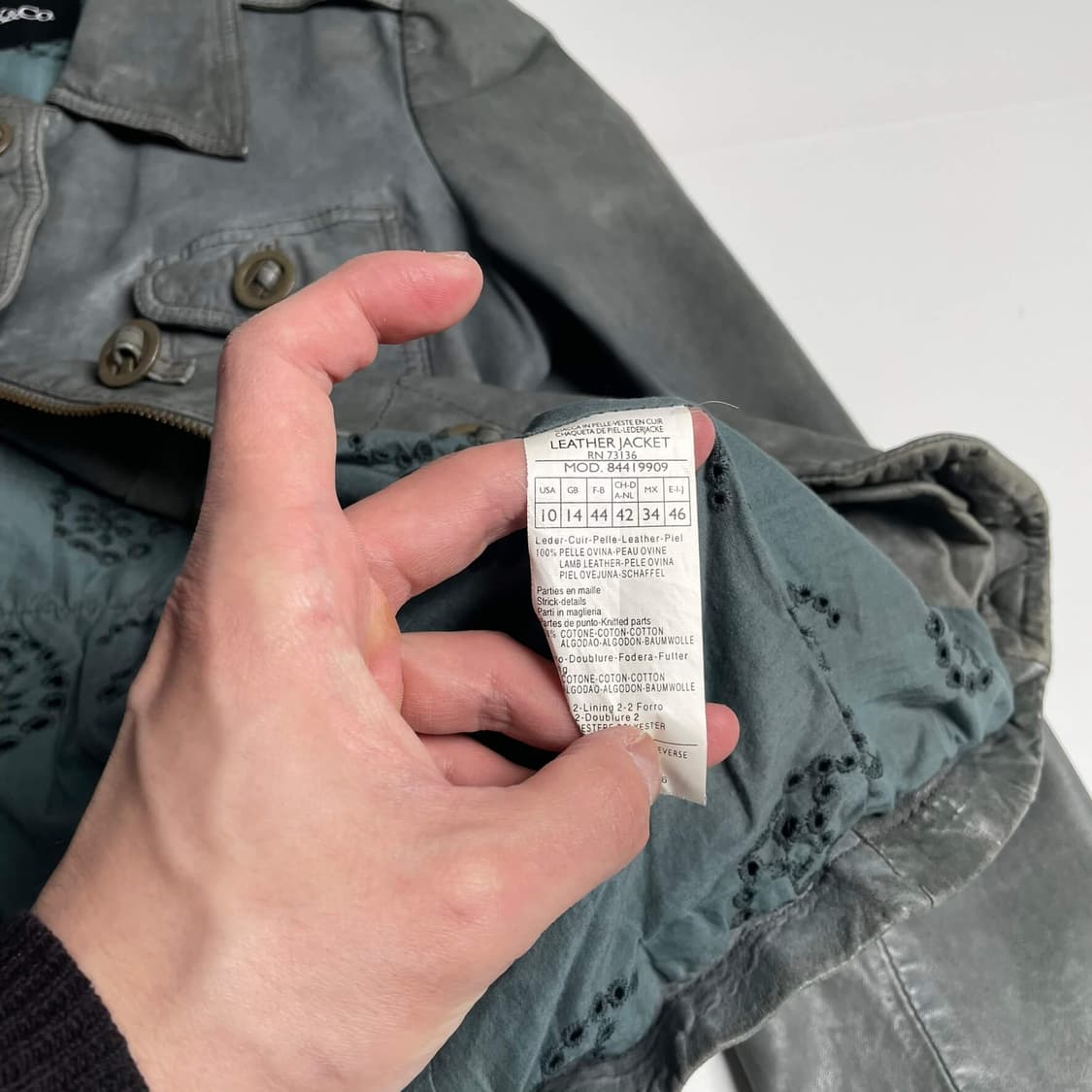 Max&co 그레이 양가죽 자켓 상품이미지10