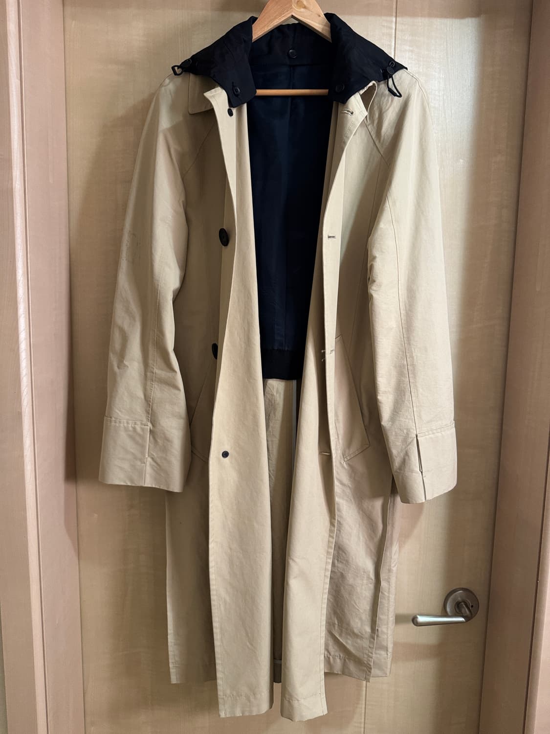 타임옴므 24ss 후드탈부착 트렌치코트 베이지 105 상품이미지1